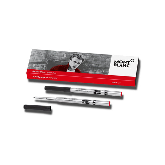 Montblanc 2 Ballpoint Pen Refills (M) James Dean Red 118205