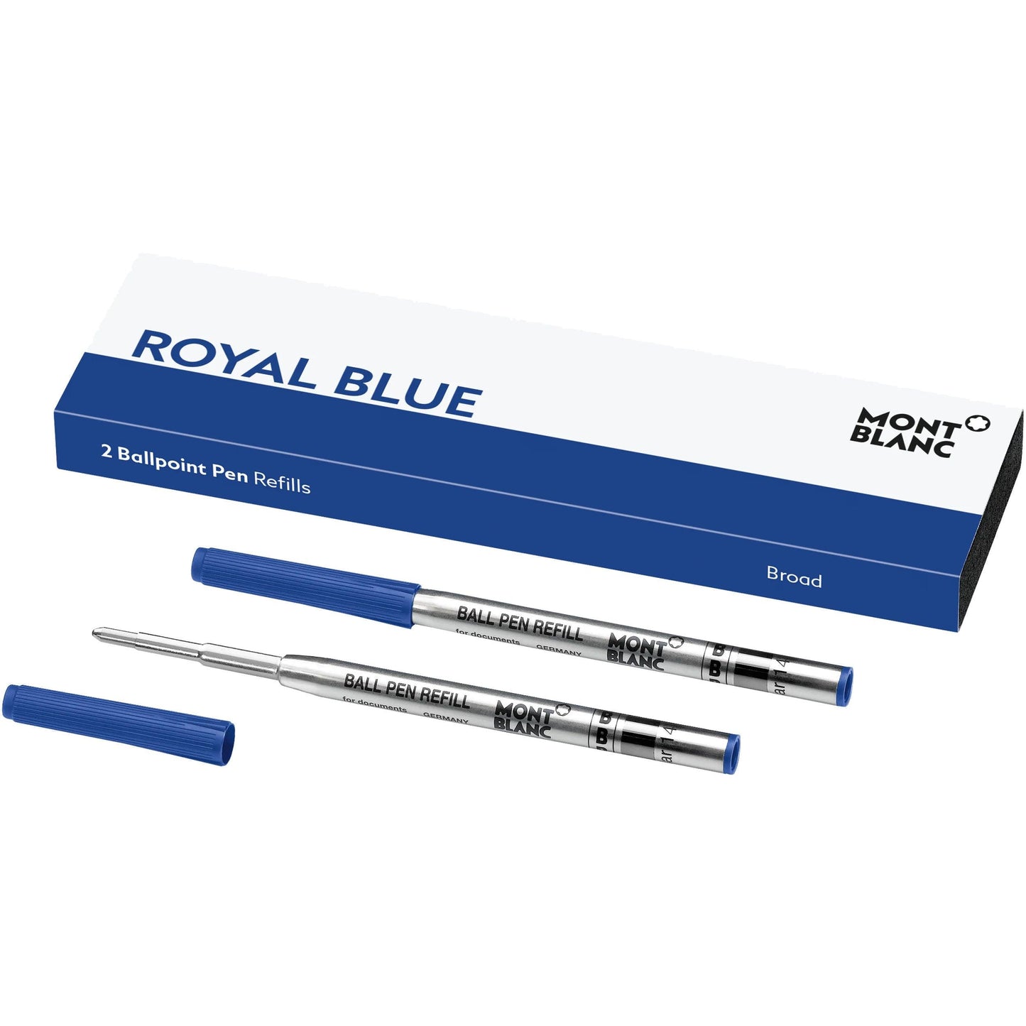 Montblanc 2 Ballpoint Pen Refills B Royal Blue 128215