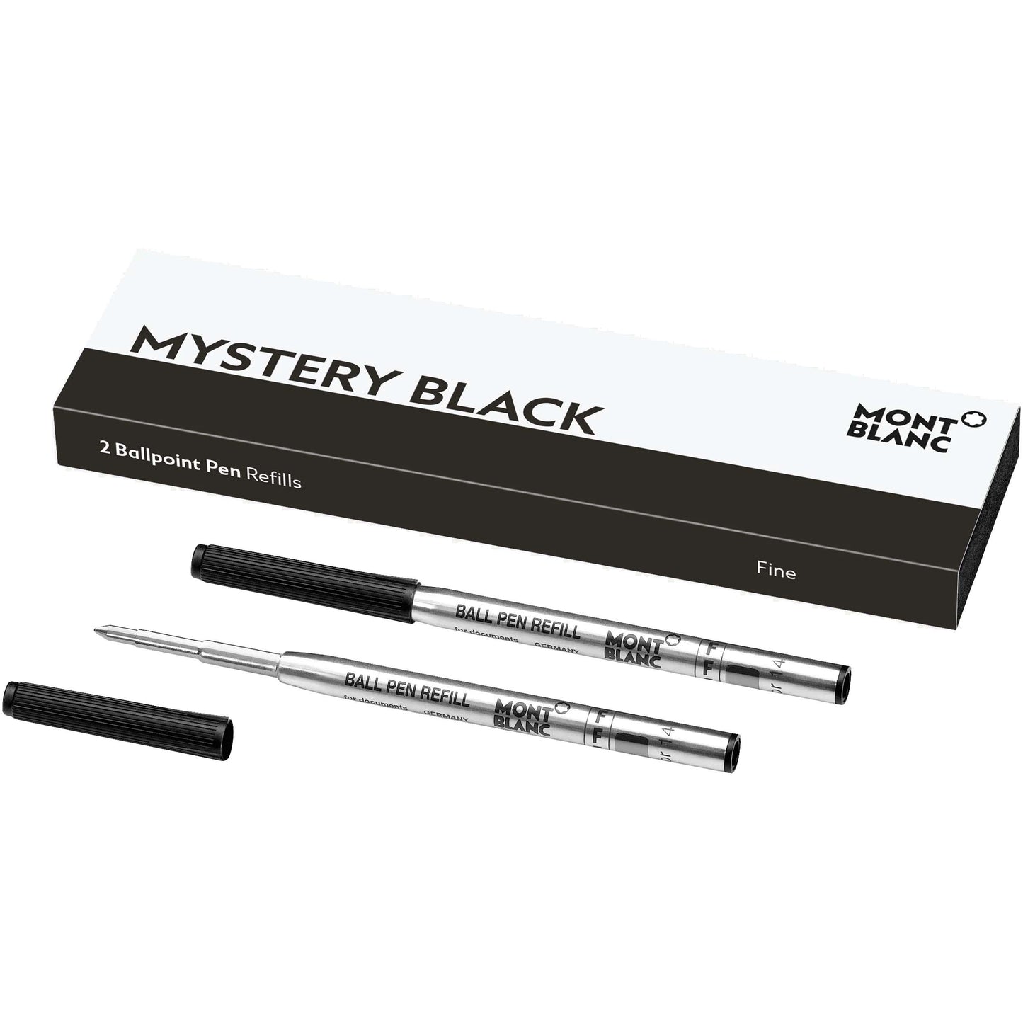 Montblanc 2 Ballpoint Pen Refill F Tip Mystery Black Black 116189