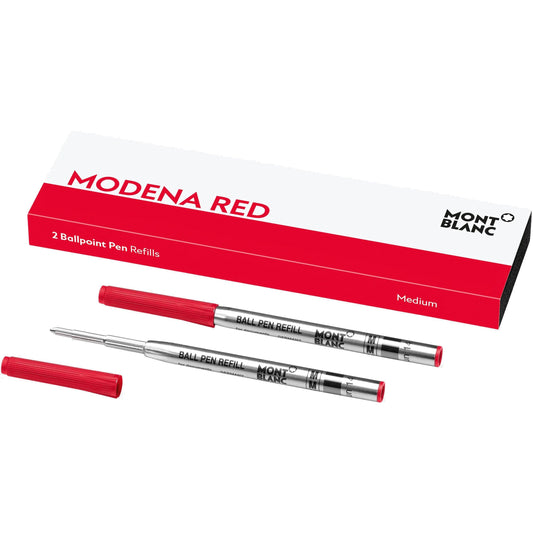 Montblanc 2 ballpoint pen refills M red Modena 128216