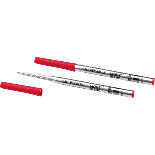 Montblanc 2 ballpoint pen refills M red Modena 128216