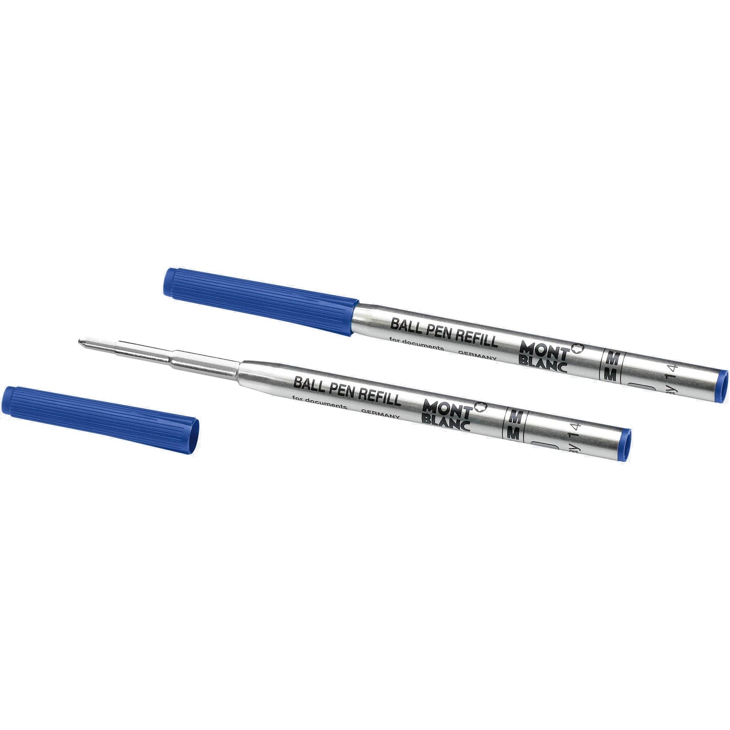 Montblanc 2 Ballpoint Pen Refills Medium Royal Blue 128214