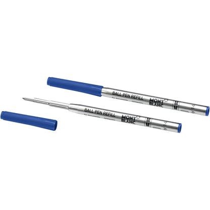 Montblanc 2 Ballpoint Pen Refills Medium Royal Blue 128214