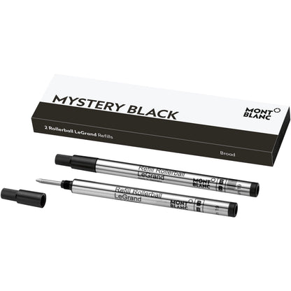 Montblanc 2 Refill for LeGrand Broad Mystery Black Rollerball Black 128226