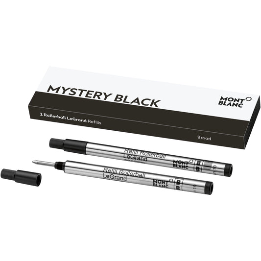 Montblanc 2 Refill for LeGrand Broad Mystery Black Rollerball Black 128226