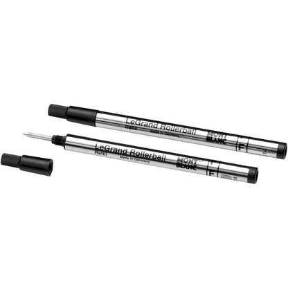 Montblanc 2 Refill for LeGrand (F) Mystery Black Rollerball Black 128224