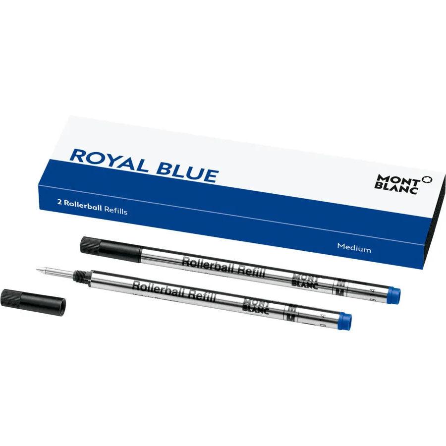 Montblanc 2 rollerball refills (M) Royal Blue Blue 128233