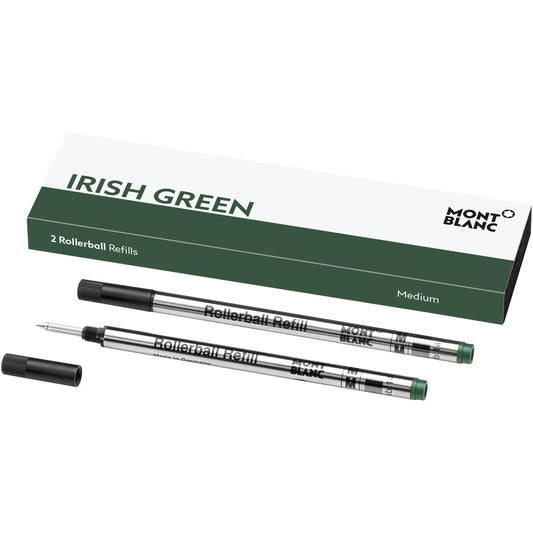 Montblanc 2 Rollerball Pen Refills M Nib Irish Green 128235