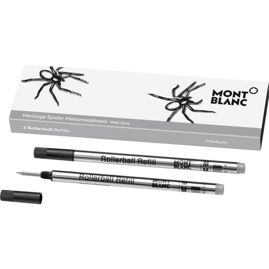 Montblanc 2 rollerball refills (M) Heritage Spider Grey ( grey ) 118129