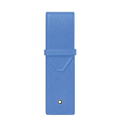 Montblanc Pencil Case for 2 Writing Instruments Sartorial Dusty Blue 198255