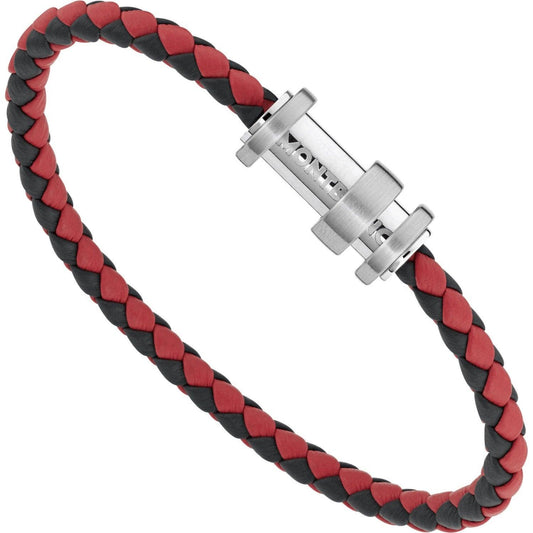 Montblanc TimeWalker steel leather bracelet 11855763