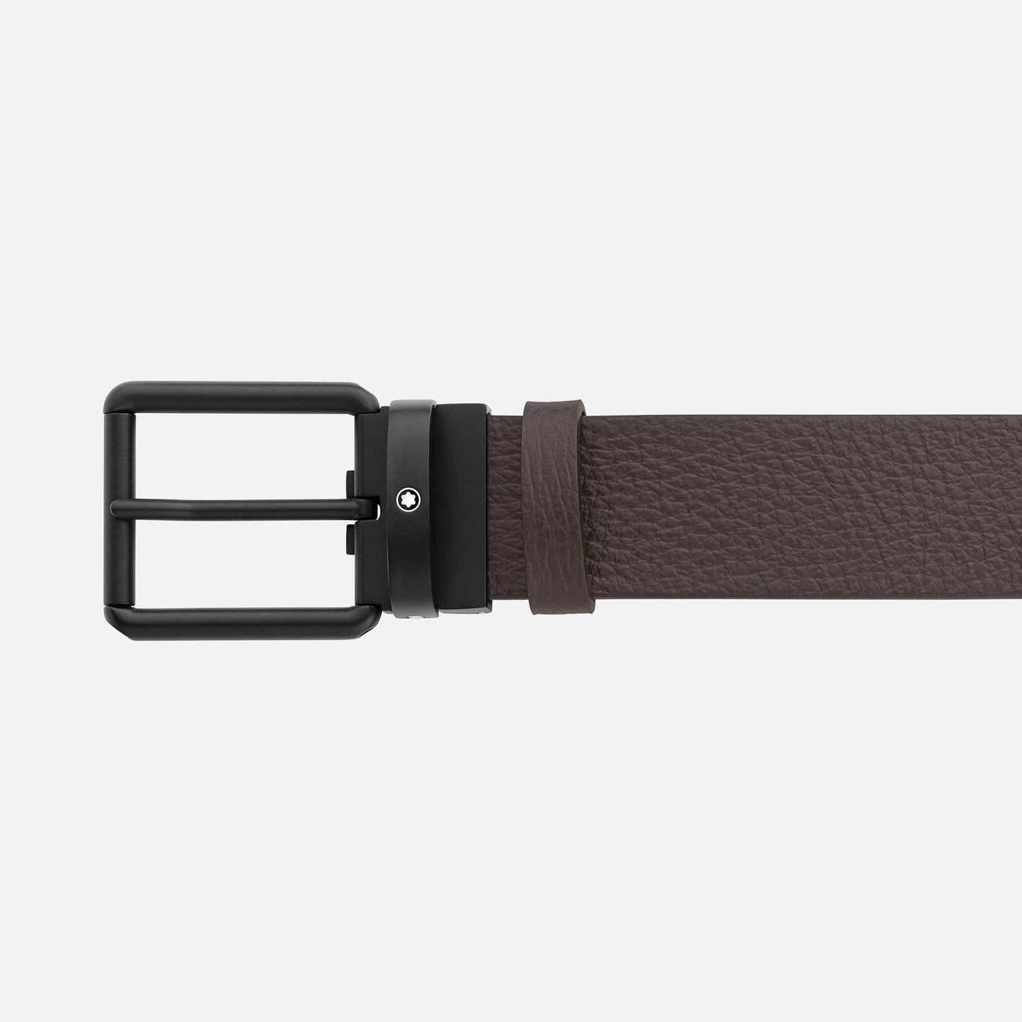 Montblanc belt 35mm black PVD buckle reversible leather black/brown 131187