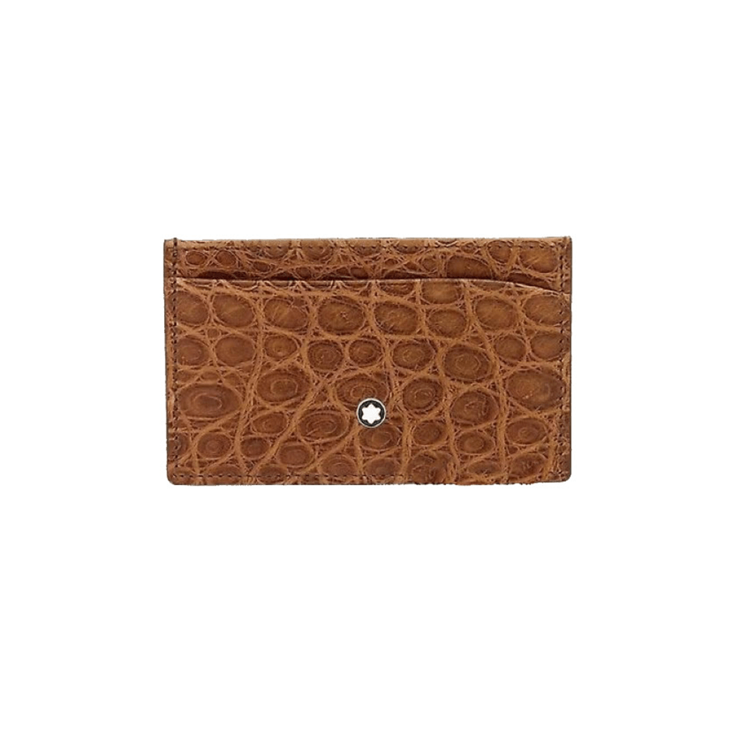 Montblanc Meisterstück Atelier Alligator Brown 3 Compartment Wallet 113723