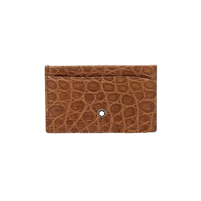 Montblanc Meisterstück Atelier Alligator Brown 3 Compartment Wallet 113723