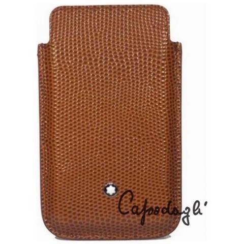 Montblanc Lizard Leather Smartphone Cover Brown 109192