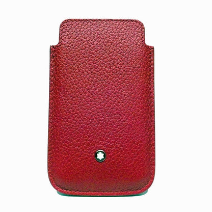 Montblanc Soft Grain Leather Smartphone Case Red 109148