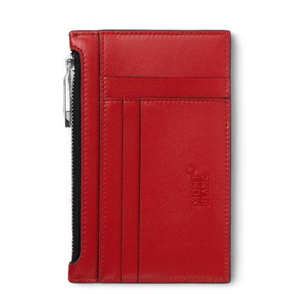 Montblanc Meisterstück 8-compartment gusseted wallet with red 129688