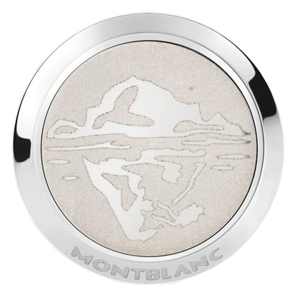 Montblanc cufflinks 1858 Ice Sea steel 129508