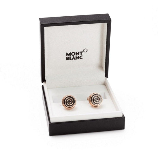 Montblanc Jazz Miles Davis cufflinks steel rose gold PVD finish 114780