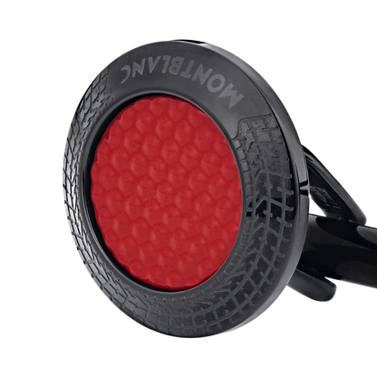 Montblanc Meisterstück Great Masters Pirelli cufflinks in steel and red lacquer 128395