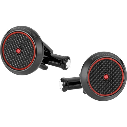 Montblanc Timewalker cufflinks steel black PVD finish 118605