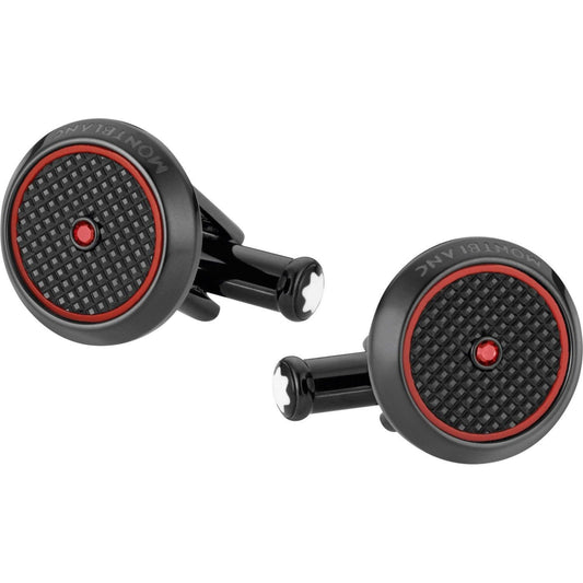 Montblanc Timewalker cufflinks steel black PVD finish 118605
