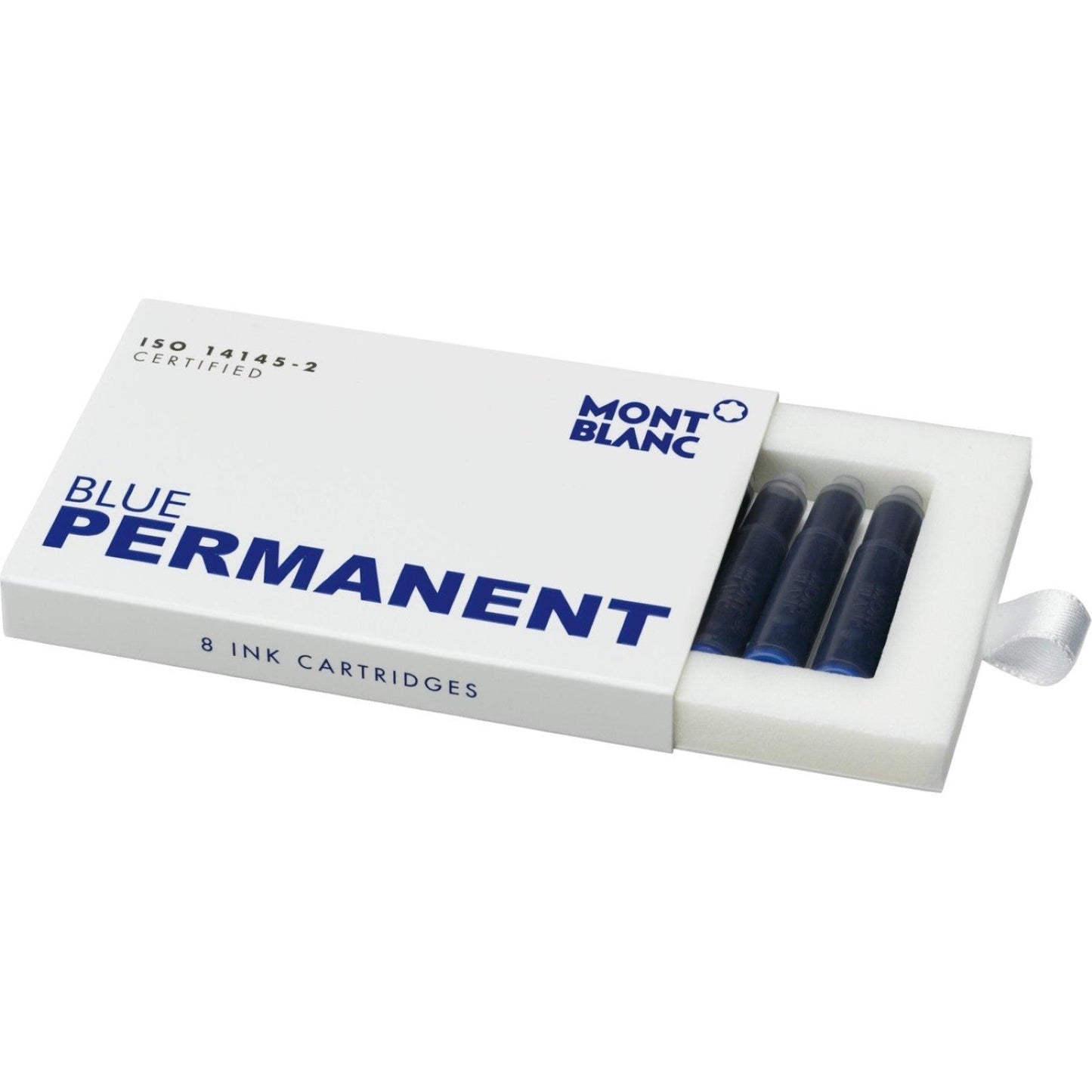 Montblanc ink cartridges Permanent Blue 8 pieces 107758