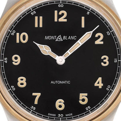 Montblanc watch 1858 Automatic 44mm black automatic steel and bronze 116241