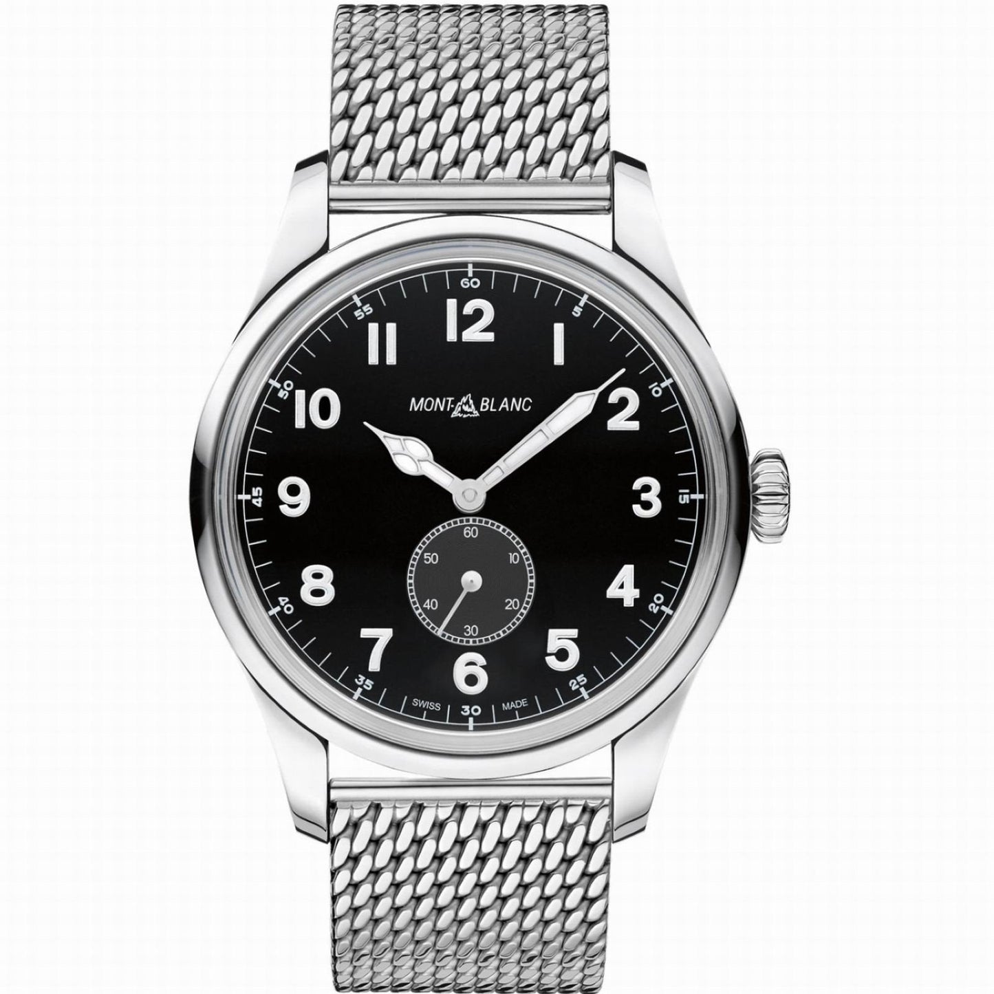 Montblanc Watch 1858 Automatic Small Second 44mm Black Automatic Steel 115074
