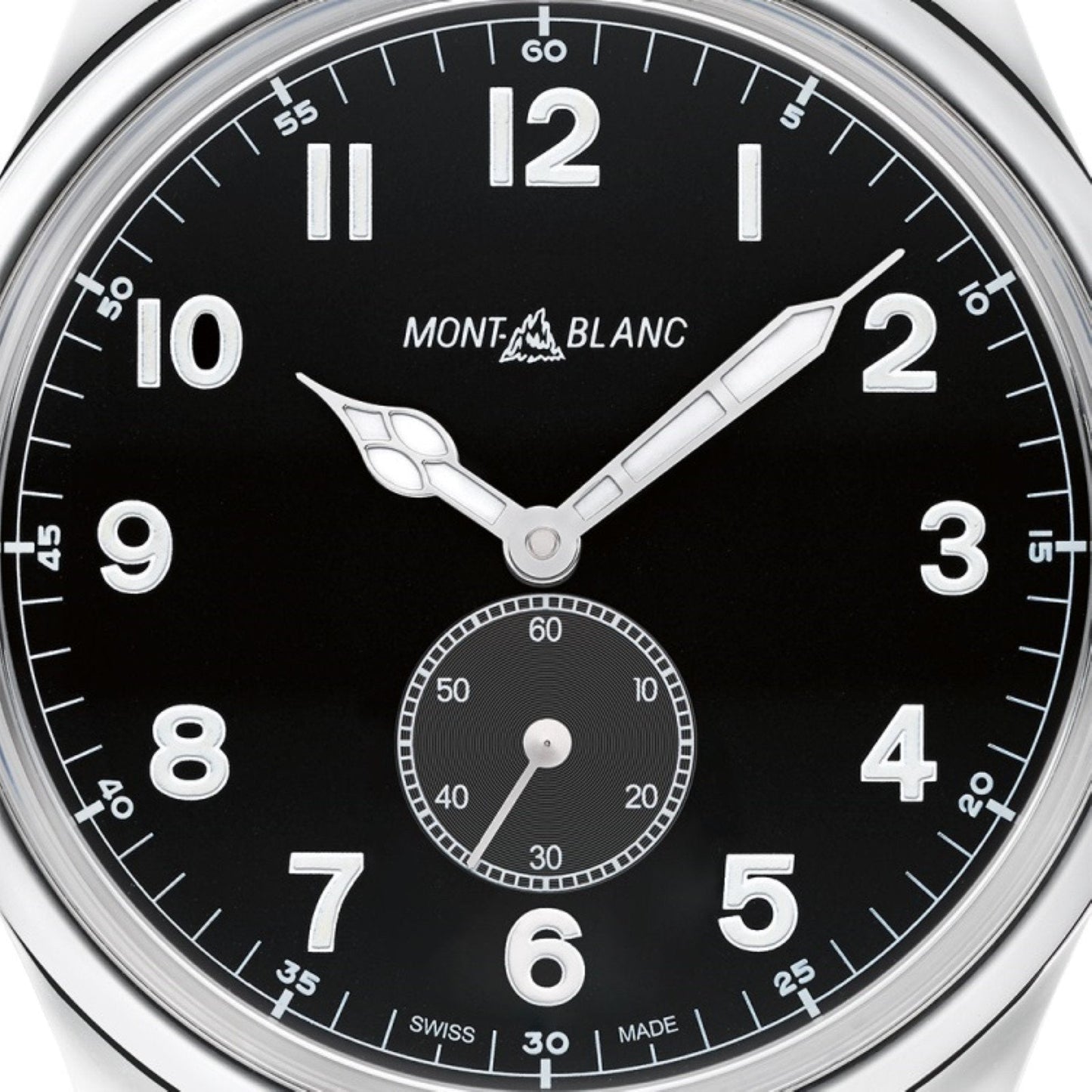 Montblanc Watch 1858 Automatic Small Second 44mm Black Automatic Steel 115074