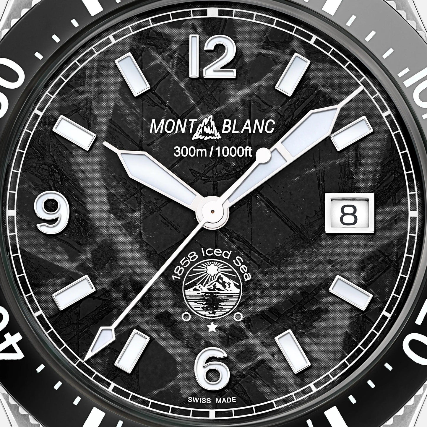 Montblanc 1858 Iced Sea Automatic Date 41mm Black Automatic Steel 129371