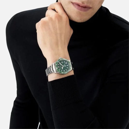 Montblanc watch 1858 Ice Sea Automatic Date 41mm green automatic steel 129373