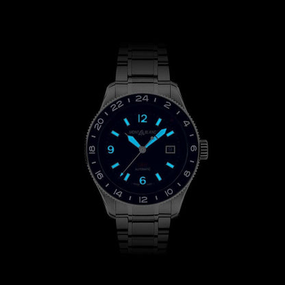 Montblanc 1858 Iced Sea Automatic Date 41mm grey automatic steel watch 130793