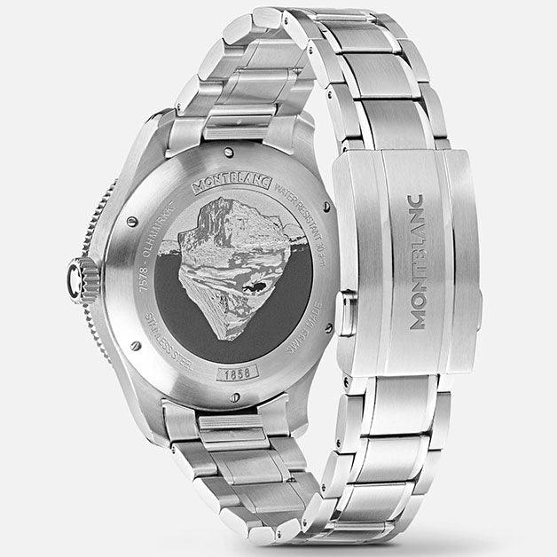 Montblanc 1858 Iced Sea Automatic Date 41mm grey automatic steel watch 130793