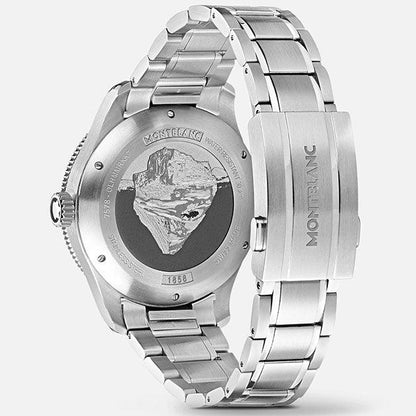 Montblanc 1858 Iced Sea Automatic Date 41mm grey automatic steel watch 130793