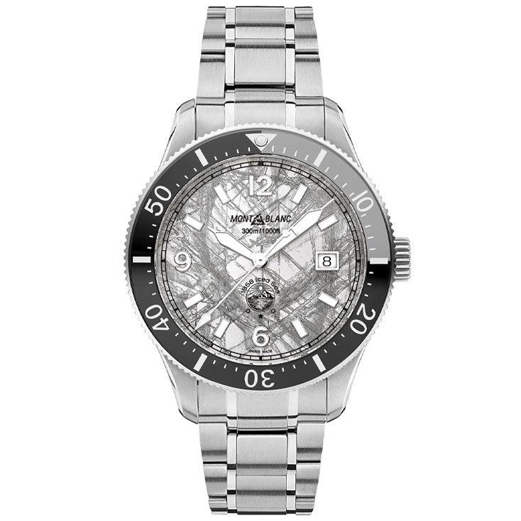 Montblanc 1858 Iced Sea Automatic Date 41mm grey automatic steel watch 130793