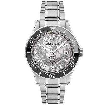 Montblanc 1858 Iced Sea Automatic Date 41mm grey automatic steel watch 130793
