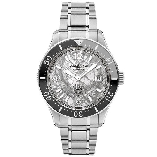 Montblanc 1858 Iced Sea Automatic Date 41mm grey automatic steel watch 130793
