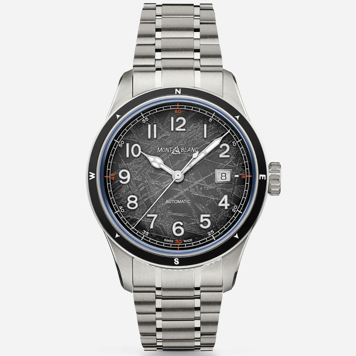 Montblanc 1858 Automatic Date 0 Oxygen The 8000 41mm Grey Automatic Steel Watch 130984