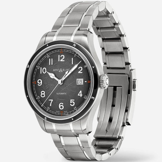 Montblanc watch Montblanc 1858 Automatic Date 0 Oxygen The 8000 41mm grey automatic steel 130984
