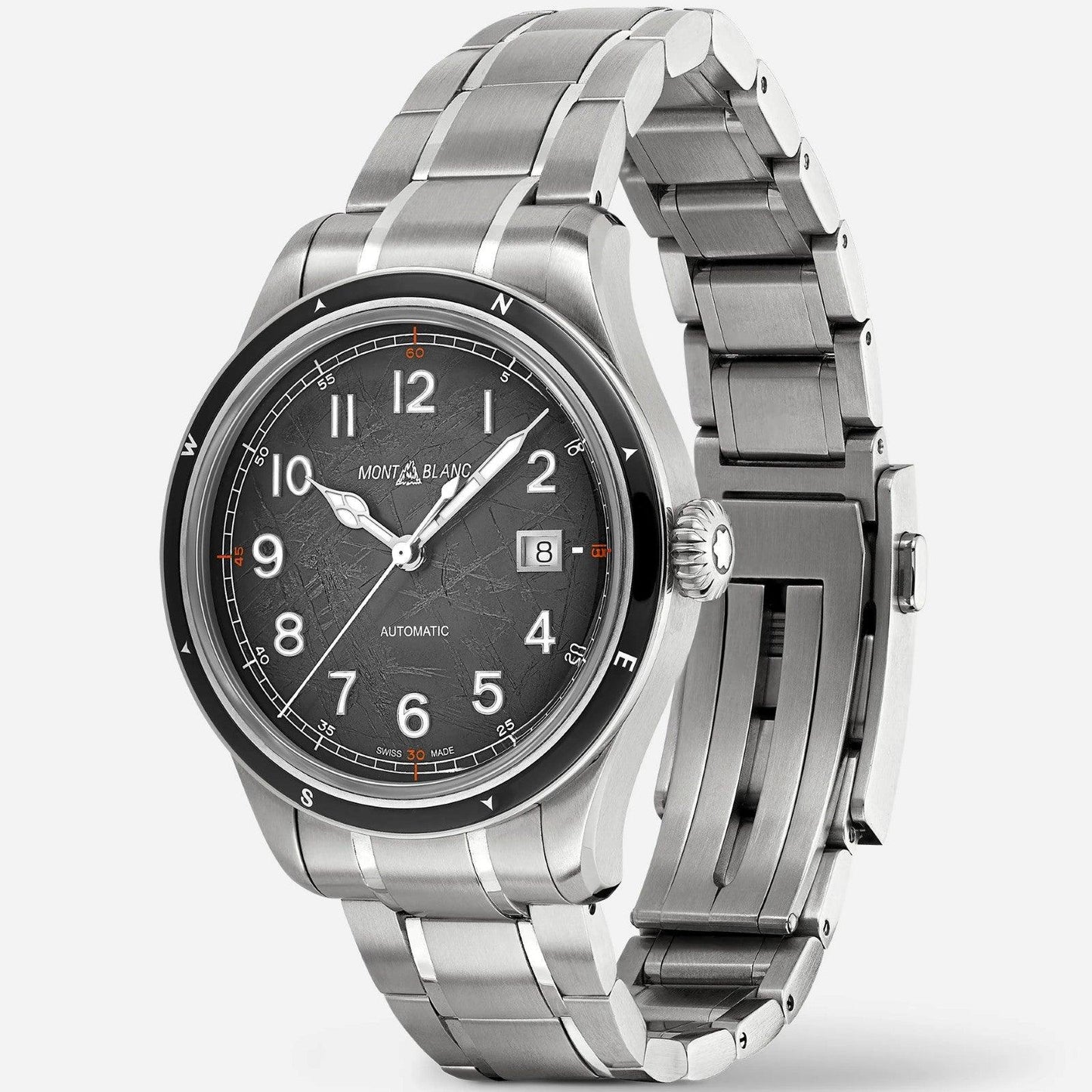 Montblanc 1858 Automatic Date 0 Oxygen The 8000 41mm Grey Automatic Steel Watch 130984