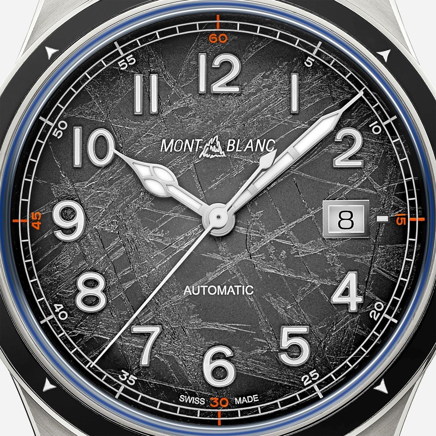 Montblanc 1858 Automatic Date 0 Oxygen The 8000 41mm Grey Automatic Steel Watch 130984