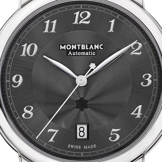 Montblanc Star Legacy Date watch 39mm grey automatic steel 118517
