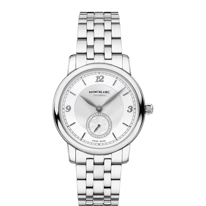 Montblanc Star Legacy Small Second 36mm Silver Diamonds Automatic Stainless Steel 118511 Watch