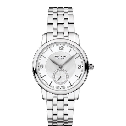 Montblanc Star Legacy Small Second 36mm silver diamonds automatic steel 118511