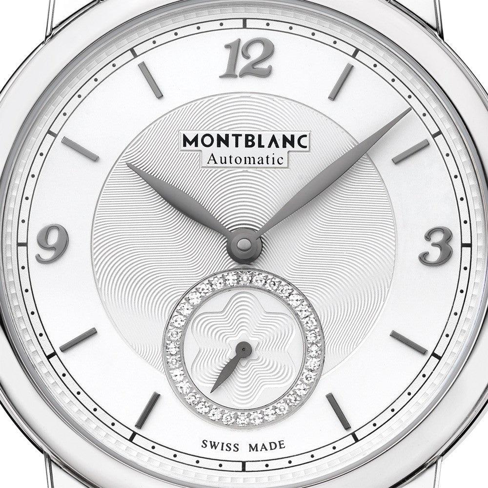 Montblanc Star Legacy Small Second 36mm Silver Diamonds Automatic Stainless Steel 118511 Watch