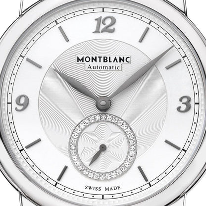 Montblanc Star Legacy Small Second 36mm Silver Diamonds Automatic Stainless Steel 118511 Watch