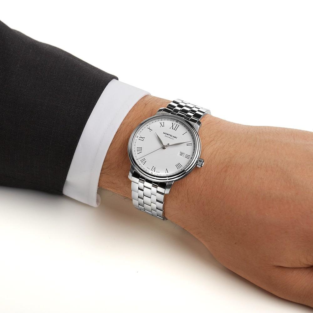 Montblanc Tradition Date Automatic 40mm steel watch 112610