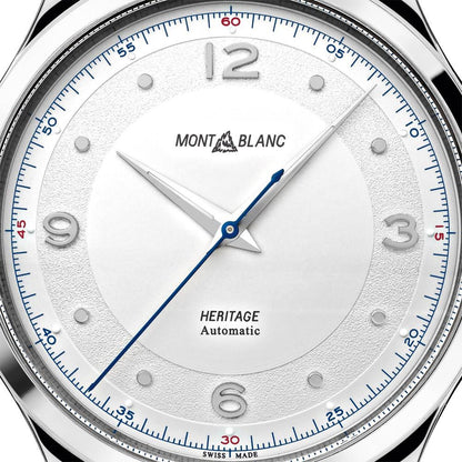 Montblanc Men's Heritage Automatic Watch Grey Alligator 40mm 119943