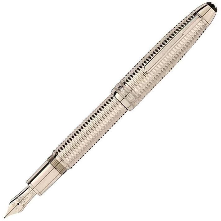 Montblanc Meisterstück Geometry Solitaire LeGrand fountain pen distinctive gold-coated M nib 118101